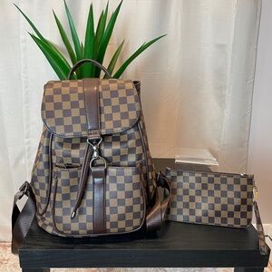 Brand new backpack and zipper pouch set